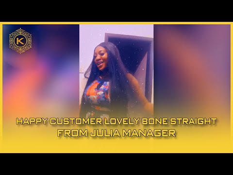 Video Happy Customer Lovely Bone Straight From Julia Manager 56