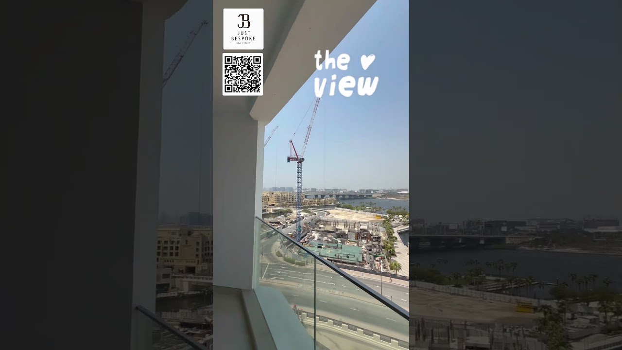 🏙️ STUDIO PRONTO SUL CANALE DI DUBAI. LA VISTA!