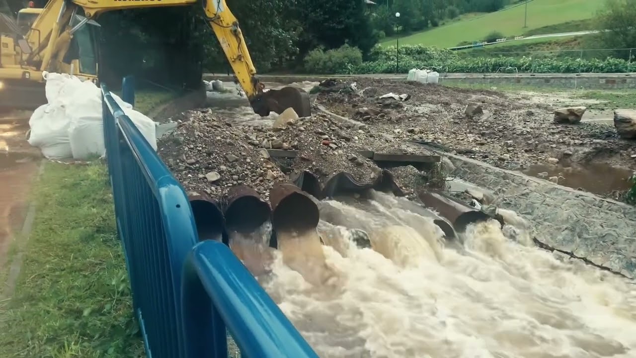 Bystrzyca Kłodzka w Polanicy Zdroju 2024