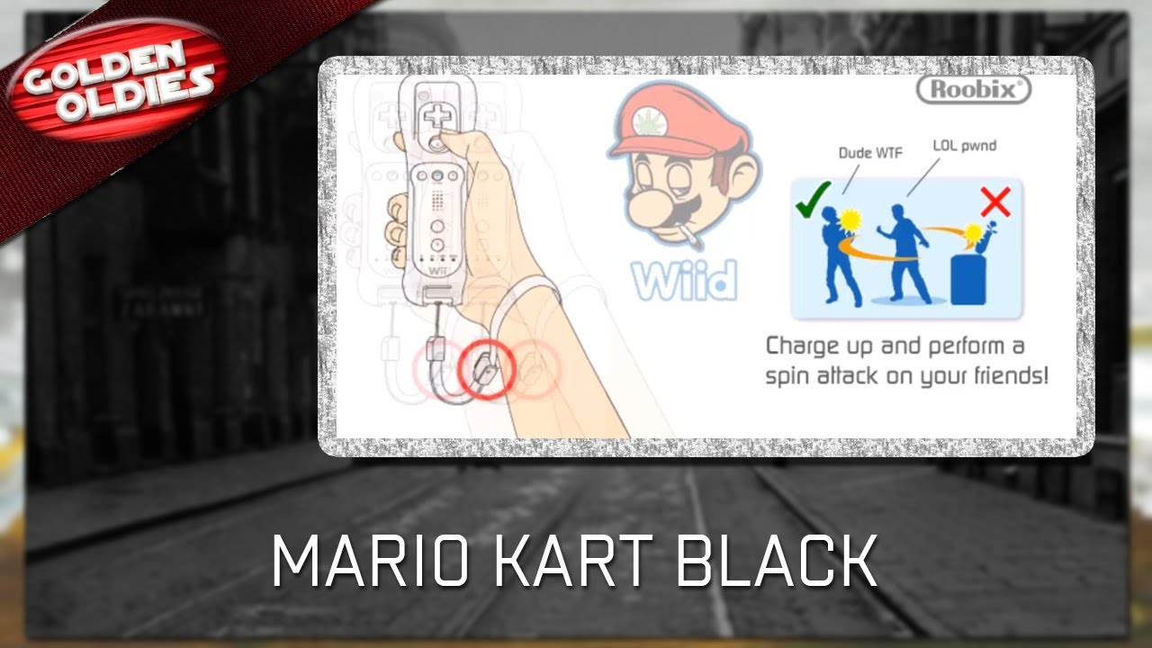 mario kart wii black