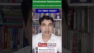 1. Constrained Optimization, Advanced Mathematical Methods for Economics, Eco (H) Sem III, 2025