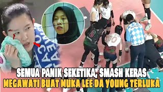 INI BARU SADIS! HEADSHOT BRUTAL Megawati Menghantam Kepala Lee Da-Yeong Sampai Terpental Dilapangan