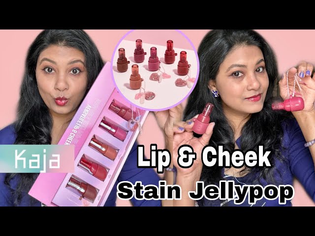 Kaja 05 Peach Fizz Jelly Charm Glazed Lip Stain & Blush with Keychain | Sephora