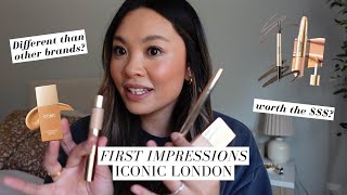 Unbelievable skin like makeup?! Trying Iconic London Makeup for the First Time 😱💄 FIRST IMPRESSIONS