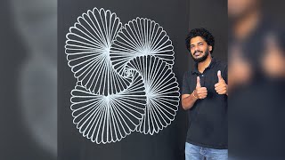 Famous Beautiful Line Art Flower Design | How to Create Flowers Design  Wealth