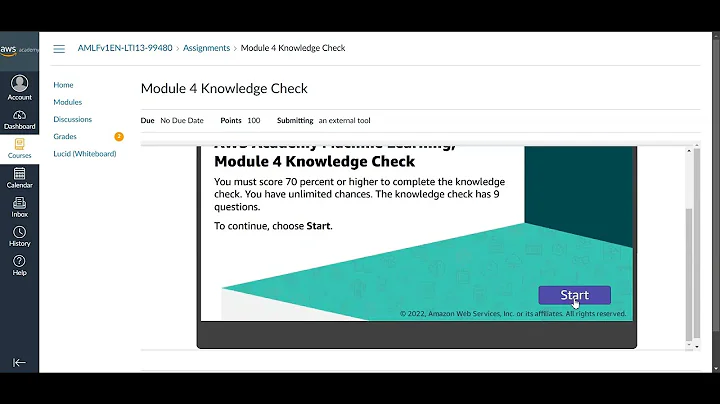 AWS Academy Machine Learning  Module 4 Knowledge Check