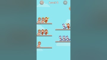Animal Sort Puzzle Level 3 - Pet Sort Game All Levels Gameplay Solution #Shorts