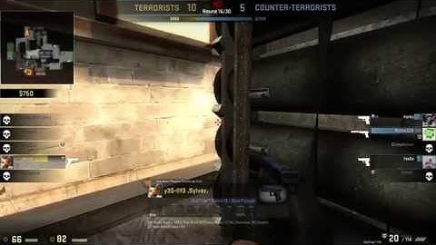 [CS:GO] 4k 1v3 - Glock-18 - de_cache@B Bombsite