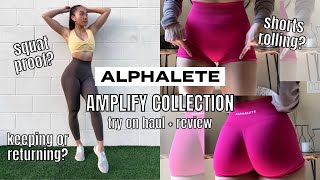 ALPHALETE AMPLIFY TRY ON HAUL | first impressions, honest review, pros and cons, fabric ripping??