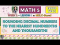 Rounding Decimals Quiz