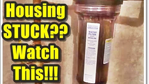 How to Change a Whole House Water Filter When the Housing is STUCK Won't Turn Tutorial