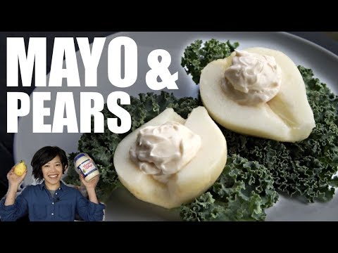 Miracle Whip Pear Salad | Mayonnaise & Pears | Retro Recipe