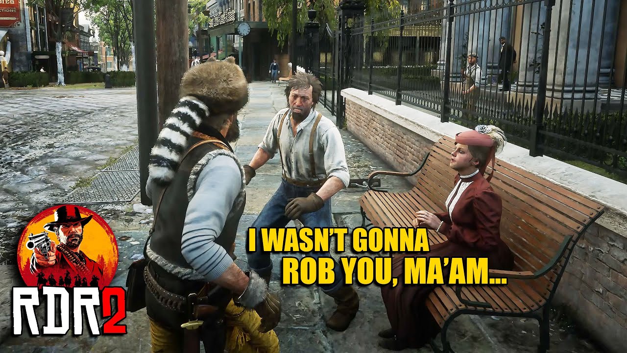 Я не собирался вас грабить, мэм... - Red Dead Redemption 2