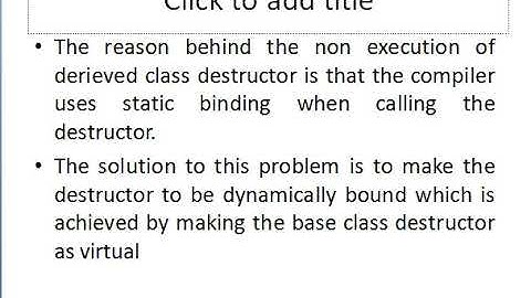 virtual destructor in C++
