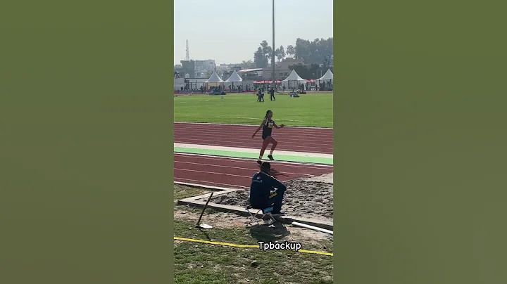 Triple jump Apoorva khelo India University games 2025 #trending #indianrecord #nationalathletics