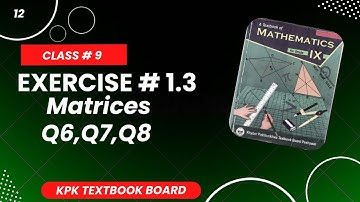 Class 9 math chapter 1 Exercise 1.3 | in Pashto Q6 to Q8| kpk textbook Board | Unit # 1