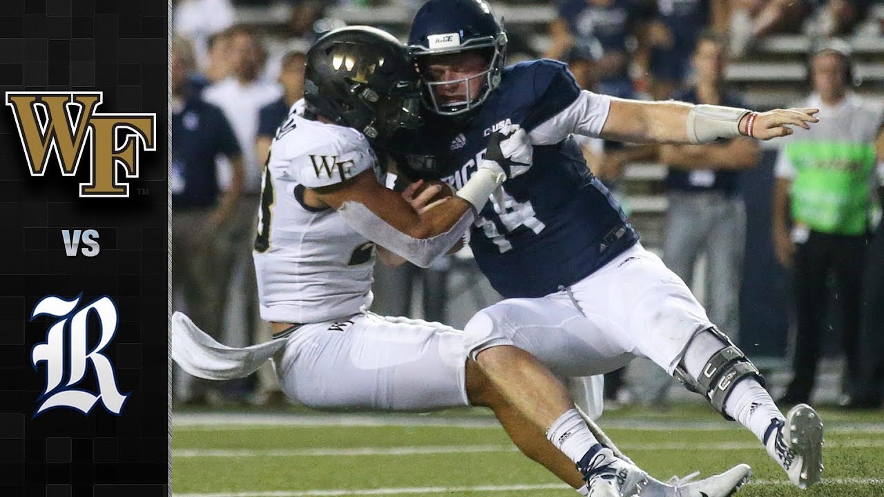Wake Forest vs. Rice Football Highlights (2019) - YouTube