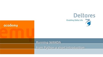 Webinar Running WANDA from Python a short introduction