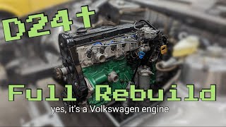 VW D24t Full Engine Rebuild - Volvo 740 Turbodiesel Restoration
