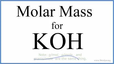 ¿Cuál es el mol de KOH?
