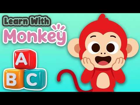 Learn with Monkey - Toddler Learning - Kids Songs & Nursery Rhymes - Wheels On The Bus
