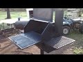 Large bbq grill with griddle style rack