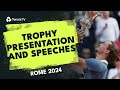 Alexander Zverev Wins Rome 2024: Trophy Presentation & Speeches