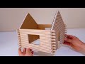 How to Make Log Cabin from Cardboard Straws