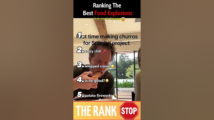 Ranking The Best Food Explosions #ranked #shorts #viralshorts