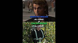 Anakin Skywalker(All forms) vs Luke Skywalker(All forms)