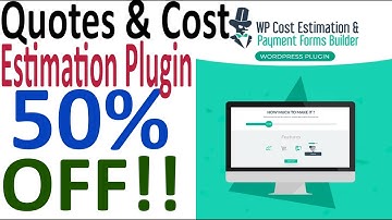 50% Off Discount - Best WP Quotes & Cost Estimation Payment Form Builder
