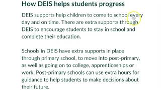 DEIS Programme Parents / Guardians Information Video