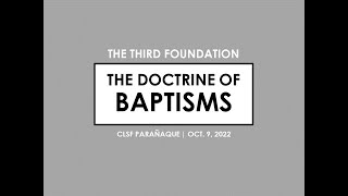 The First Principles | 4th Foundation | Discipleship Training
