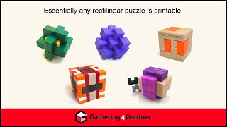 Aaron Siegel - Adventures In 3D Puzzle Printing - G4G14 Apr 2022