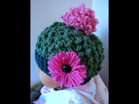 bobble-stitch-hat,-crochet-pattern,-sweetpotatopattern-#-spp106,