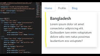 Create a Nav Tabs & Pills in Bootstrap 5 Tabs in Bootstrap Navigation Tabs & Pills #Free UniCode