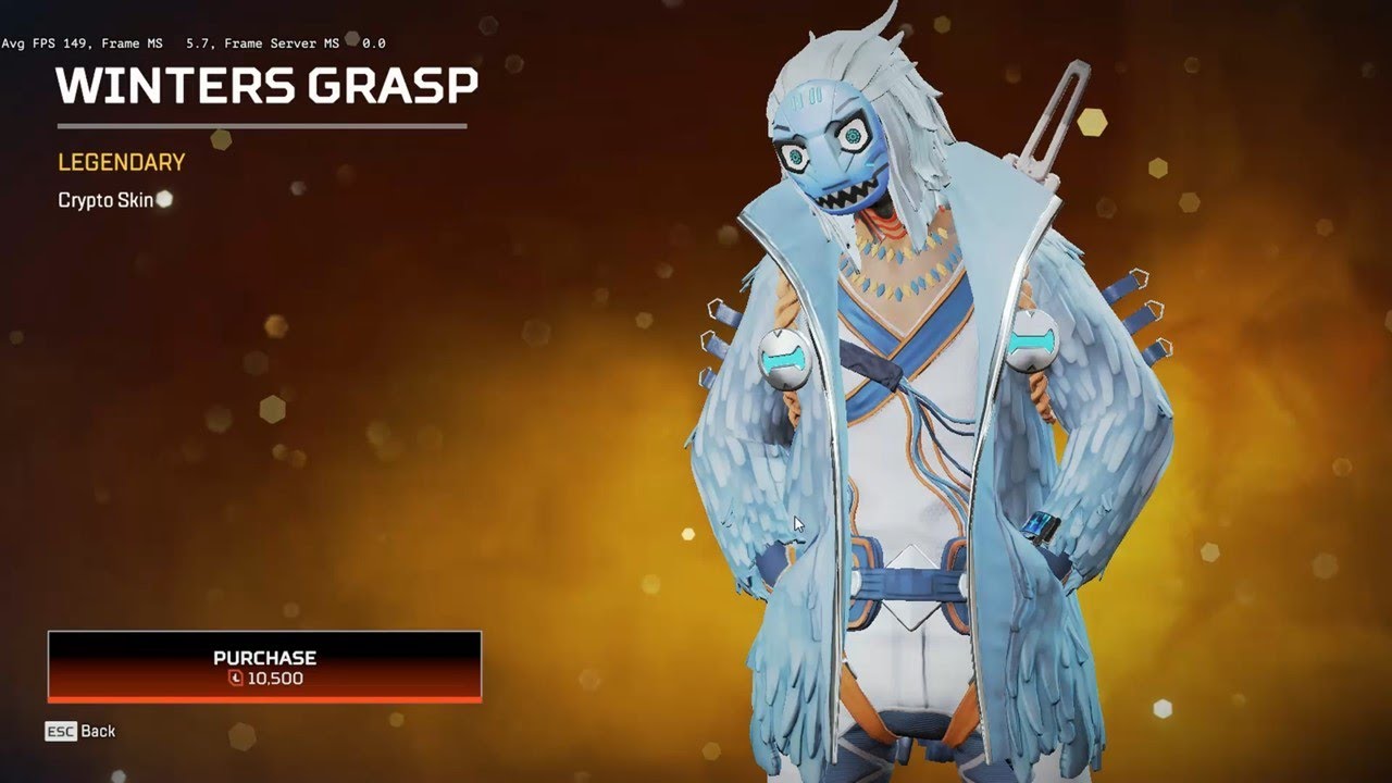 WINTERS GRASP Legendary Crypto Skin 【Apex Legends】