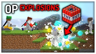Minecraft Speedrun VS Hunters But Explosions Are OP...