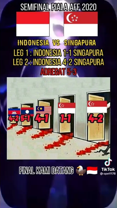 Jedag Jedug Indonesia vs Singapura 4-2 viral ||piala AFF 🦅🇮🇩