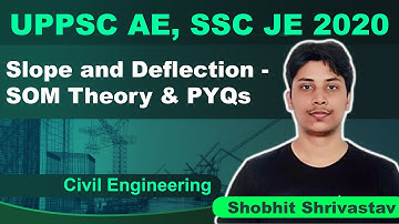 Slope and Deflection - SOM Theory & PYQs | Civil | UPPSC AE & SSC JE 2020 | Shobhit Srivastava