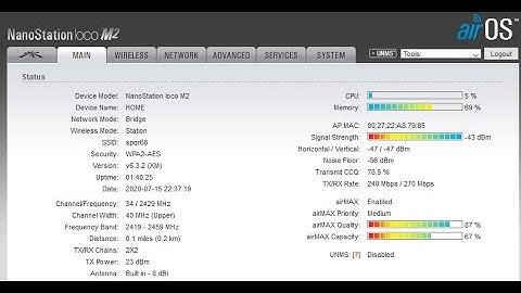 AirView Spectrum Analyzer on NanoStation loco M2
