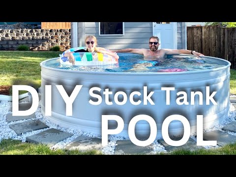 Stock Tank Pool Diy! Easy Backyard Plunge Pool | How To Build