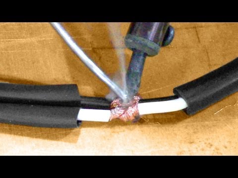 How to repair a cut power tool cord - YouTube
