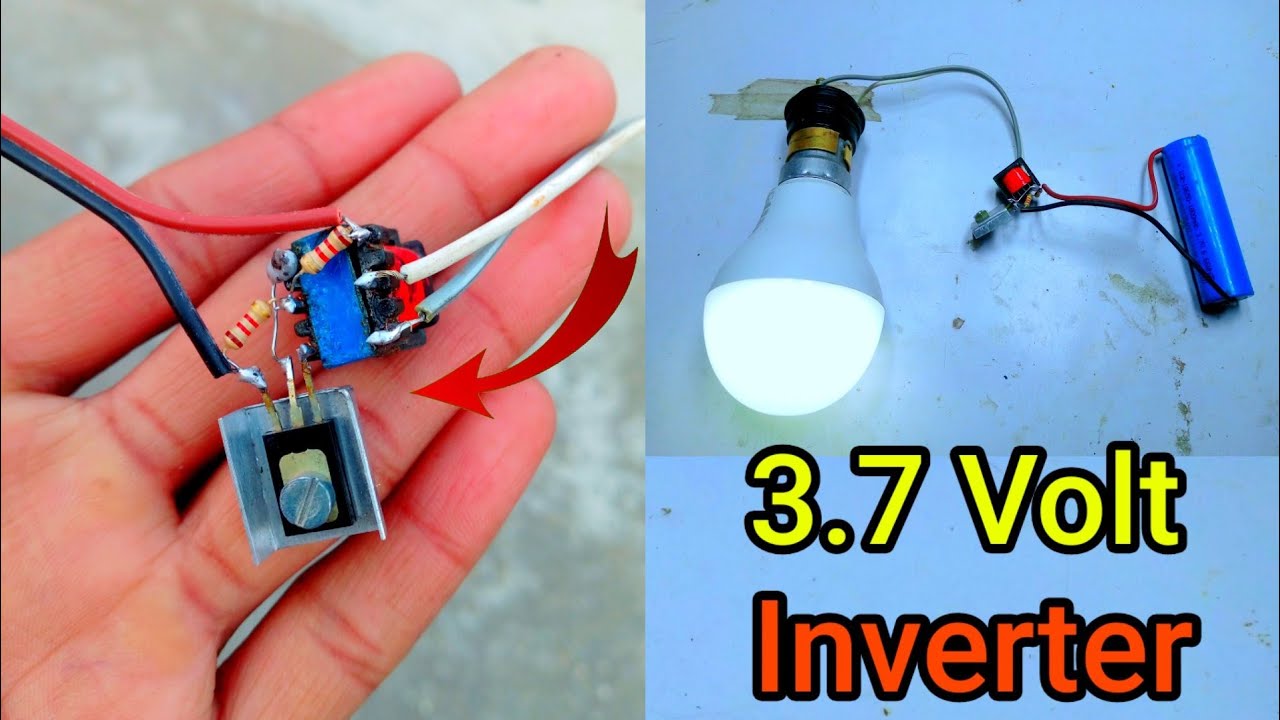 3.7 Volt Inverter बनाएं || Mini Inverter || How to make inverter - YouTube