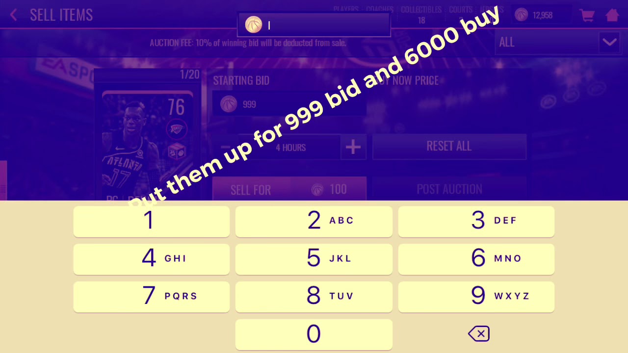 What to put gold players up for nba live mobile 19 YouTube