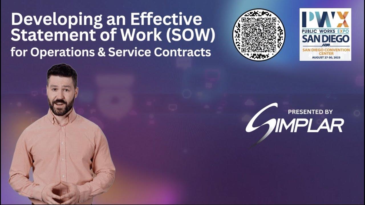 APWA PWX Expo Developing an Effective Statement of Work (SOW) for