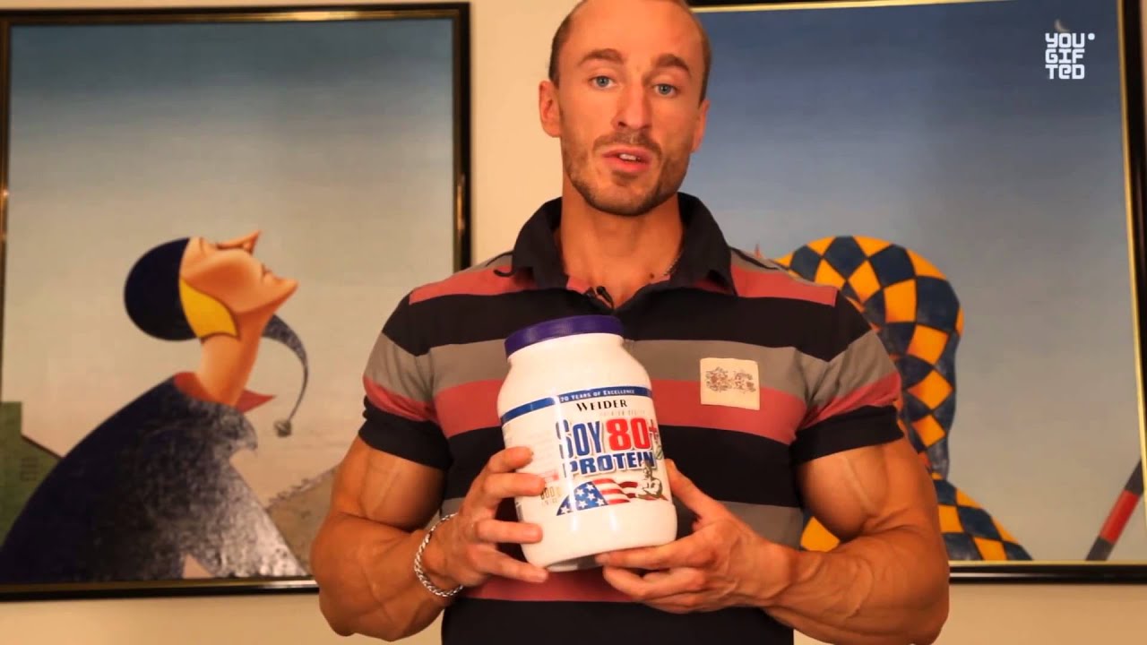 Соевый протеин, говяжий и яичный.