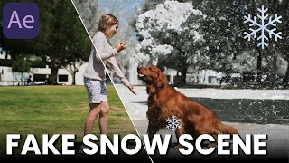 How to Create Snow  Effects | Summer to Winter scene in After Effects Tutorial | Learn with shahroz