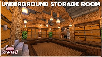 Minecraft: How to Build an Underground Storage Room [Tutorial] 2021