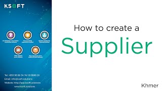 How to create a Supplier ( Khmer ) screenshot 1